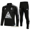 Real Madrid Trainings Sweatshirt Pak Quarter-zip 2022-23 Zwarte - Kids